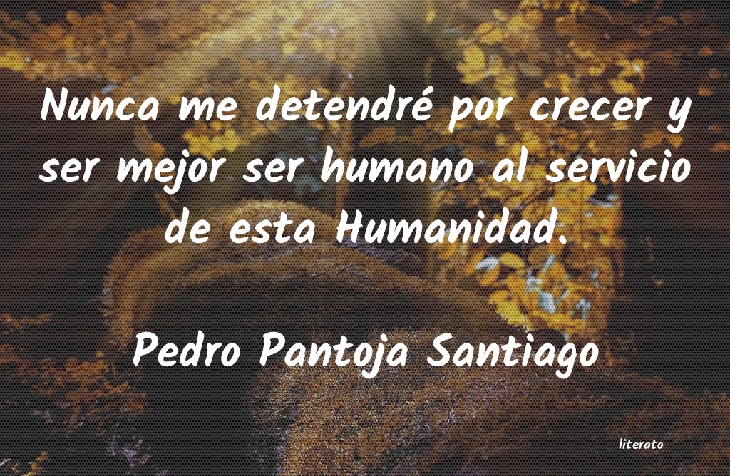 frases de Pedro Pantoja Santiago