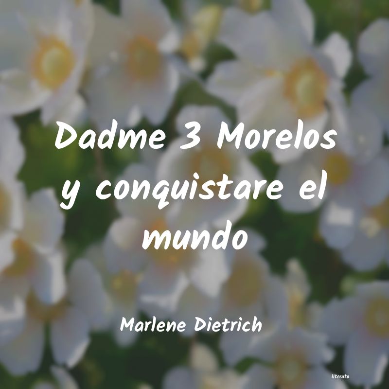 frases de Marlene Dietrich