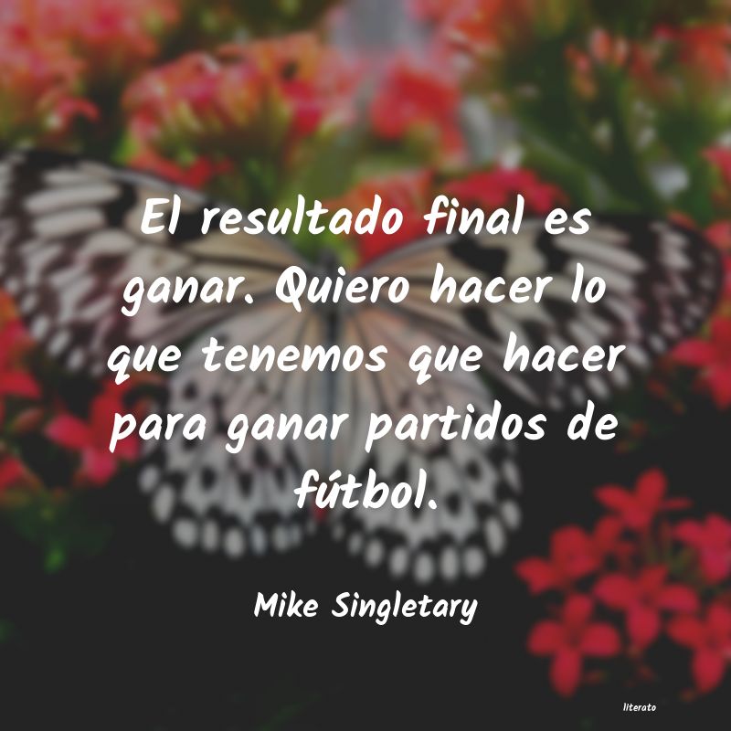 Frases de Mike Singletary