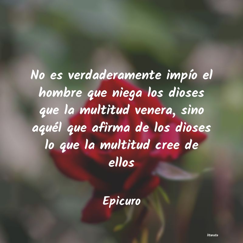 Frases de Epicuro