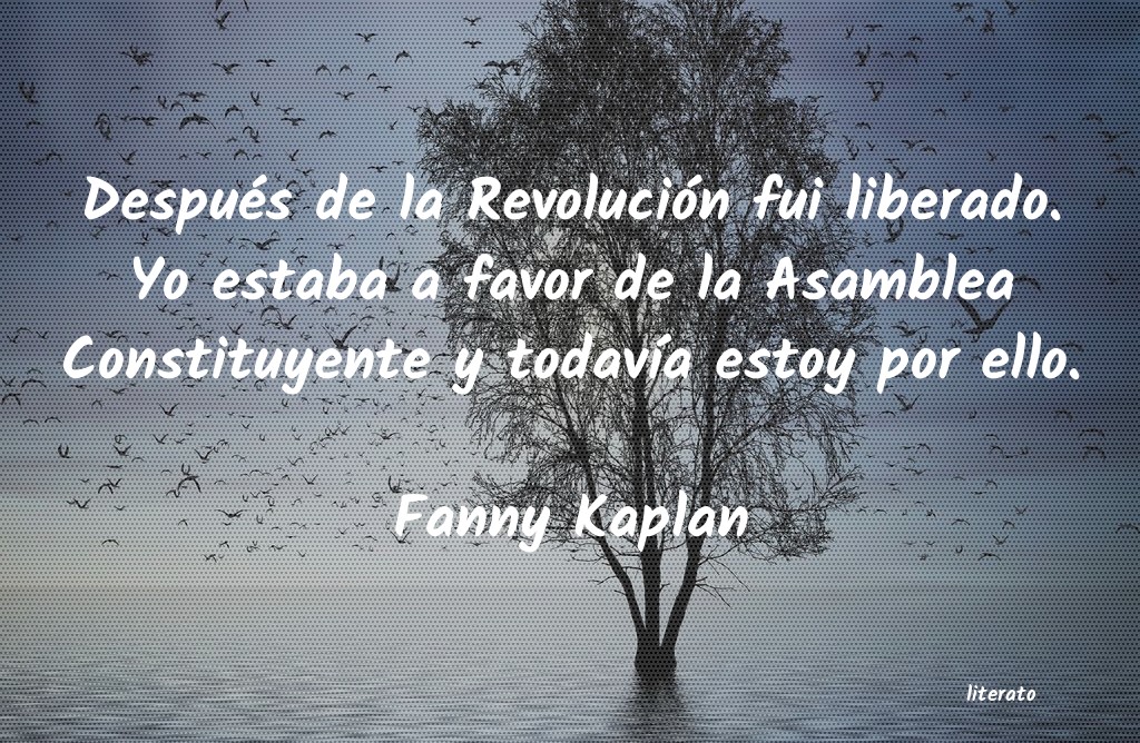 frases de Fanny Kaplan