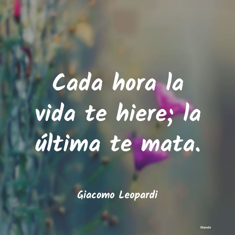 Frases de Giacomo Leopardi