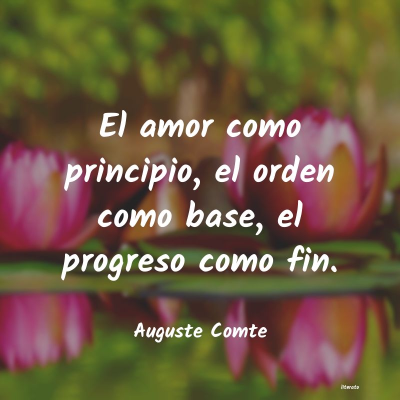 Frases de Auguste Comte