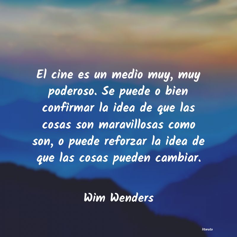 frases de Wim Wenders