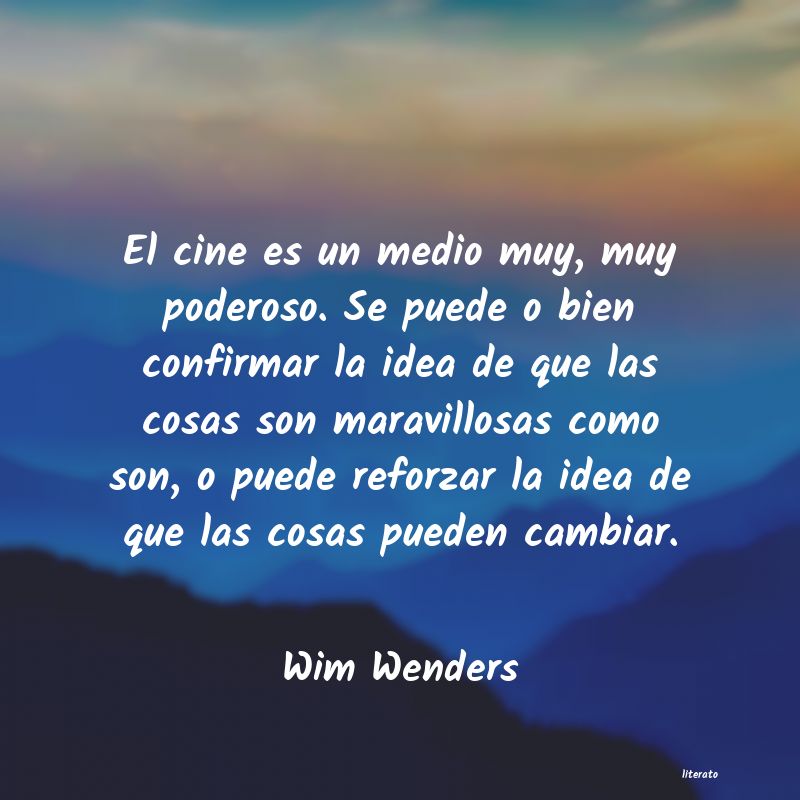 Frases de Wim Wenders