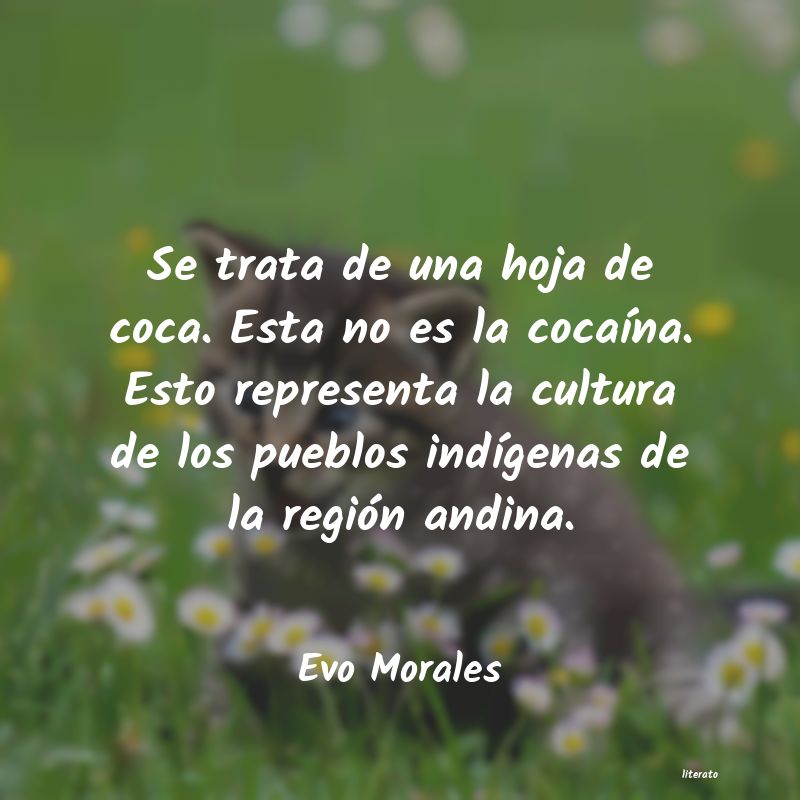 Frases de Evo Morales