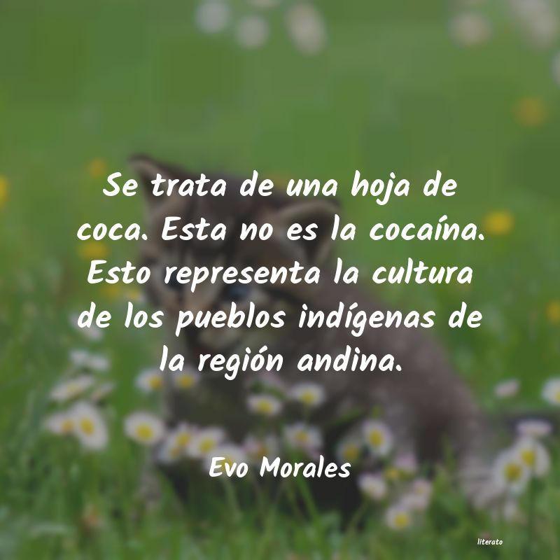frases de Evo Morales