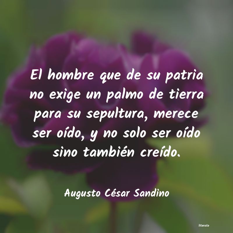 frases de Augusto César Sandino