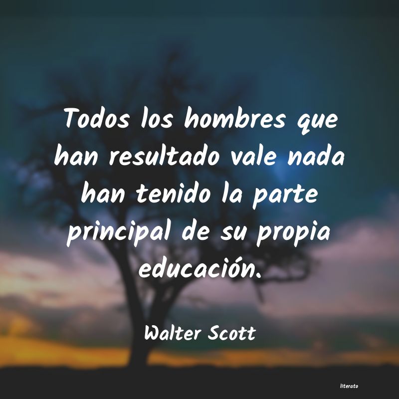 Frases de Walter Scott