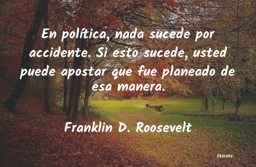 Frases de Franklin D. Roosevelt