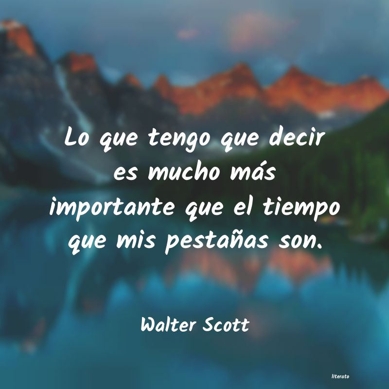 Frases de Walter Scott