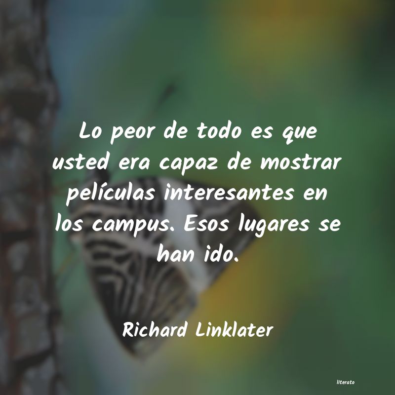 Frases de Richard Linklater