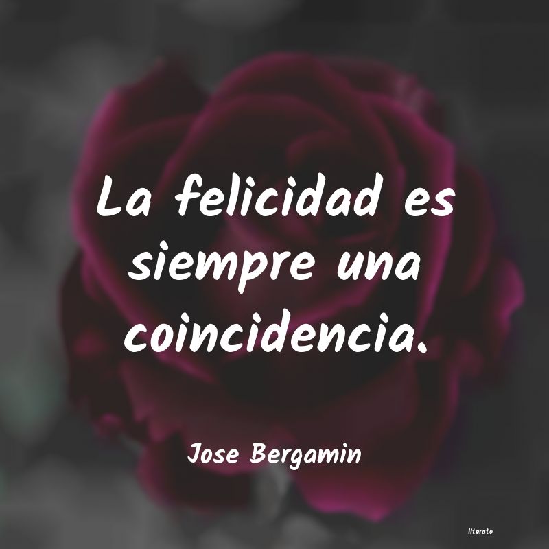 frases de Jose Bergamin