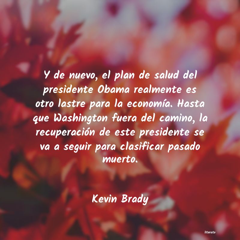 Frases de Kevin Brady