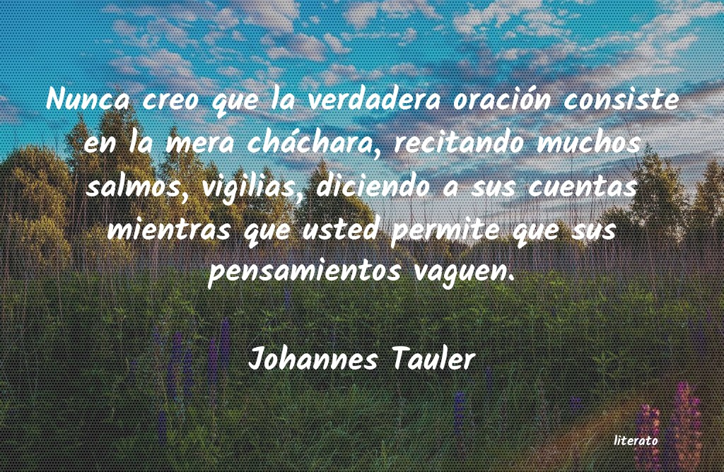 Frases de Johannes Tauler