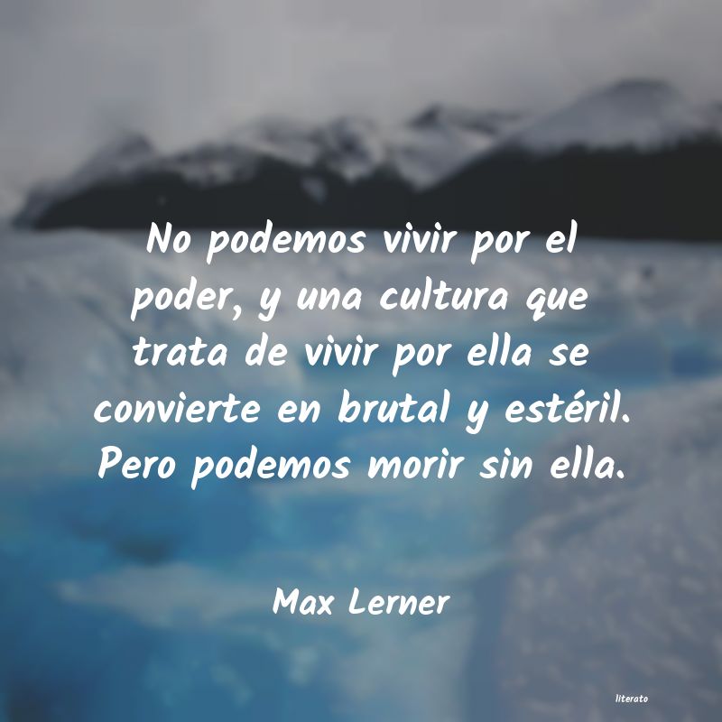 frases de Max Lerner