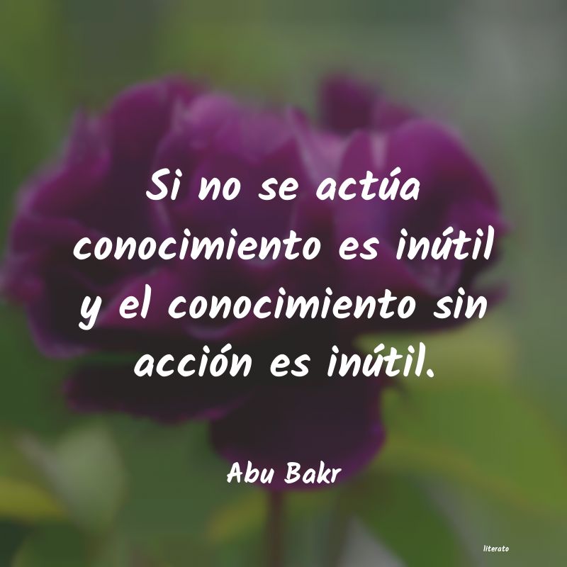 Frases de Abu Bakr