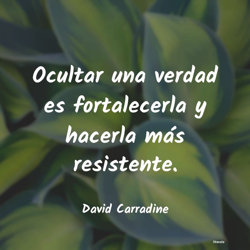 frases de David Carradine