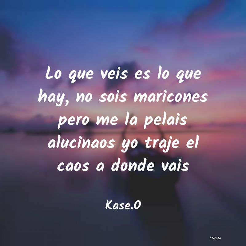 frases de Kase.O