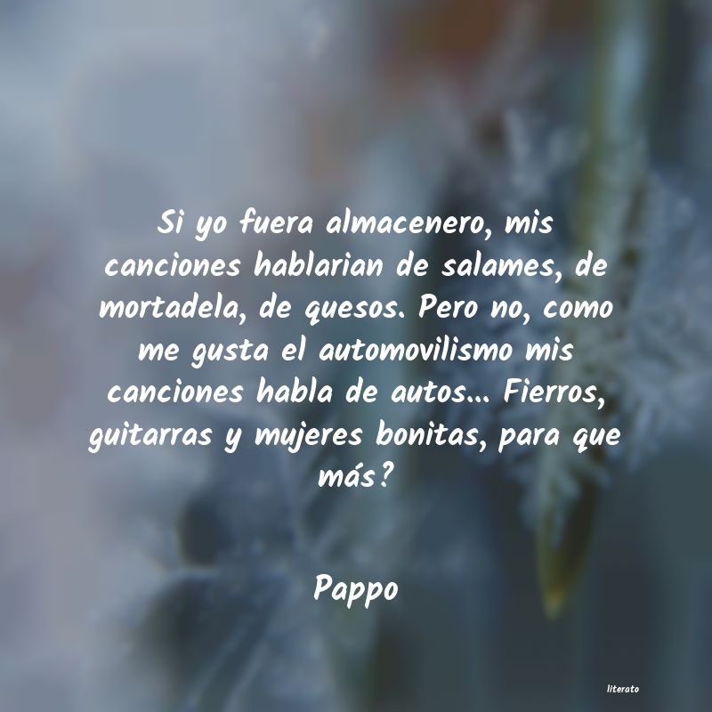 frases de Pappo