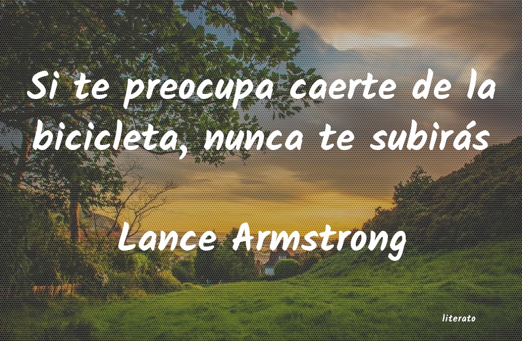 frases de Lance Armstrong