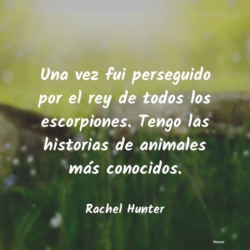 Frases de Rachel Hunter