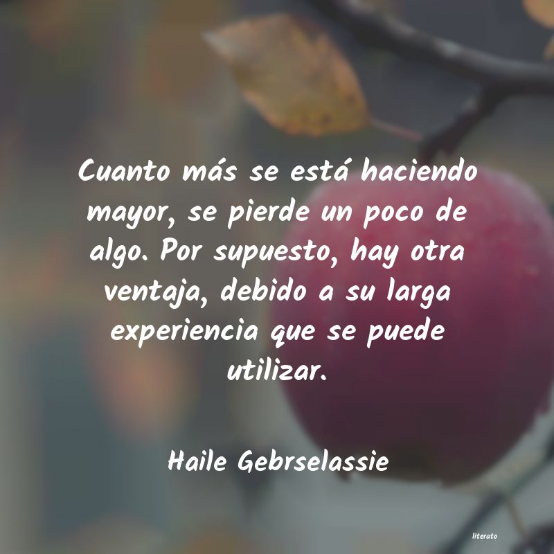frases de Haile Gebrselassie