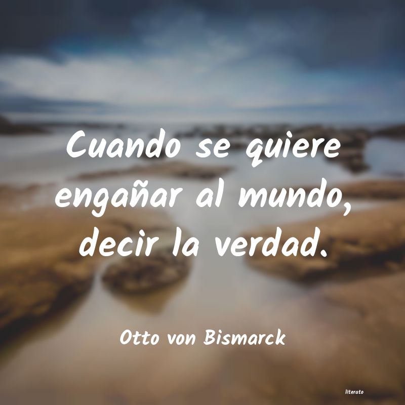 frases de Otto von Bismarck