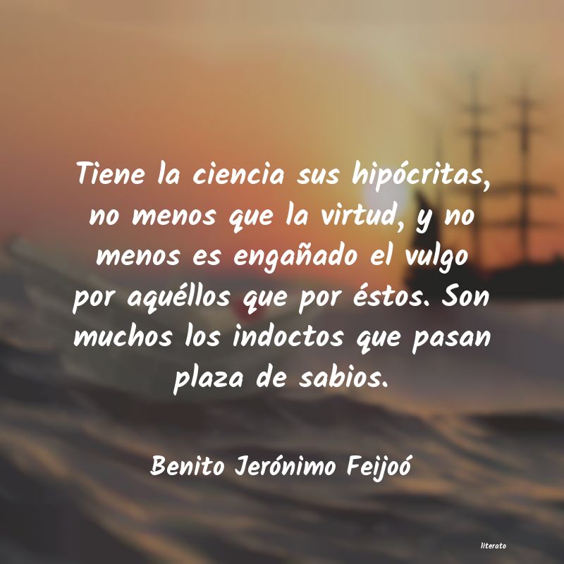 Frases de Benito Jerónimo Feijoó