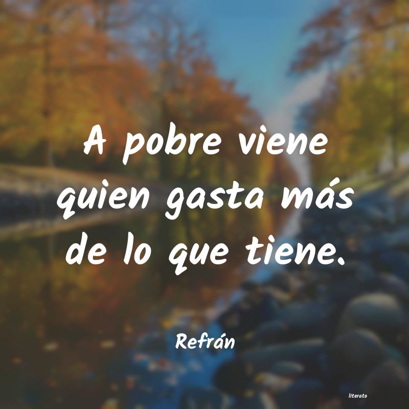 Frases de Refrán