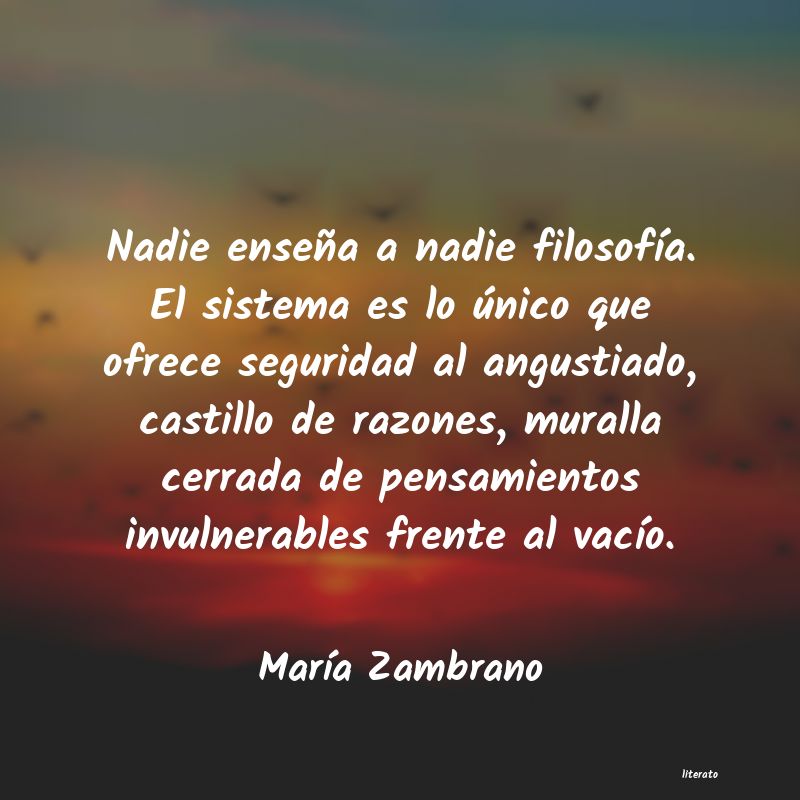 frases de MarÃa Zambrano
