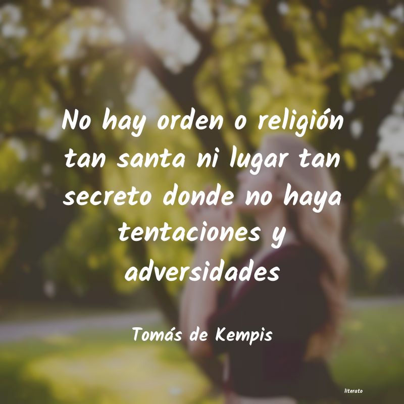 Frases de Tomás de Kempis