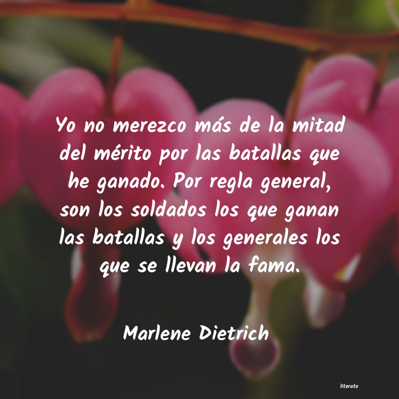 frases de Marlene Dietrich