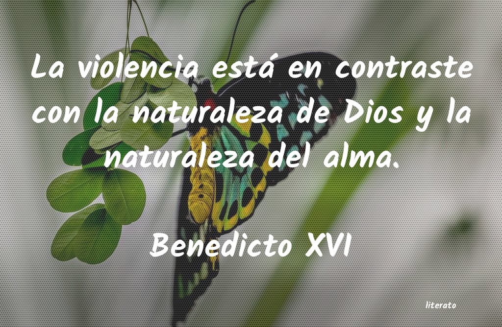 Frases de Benedicto XVI