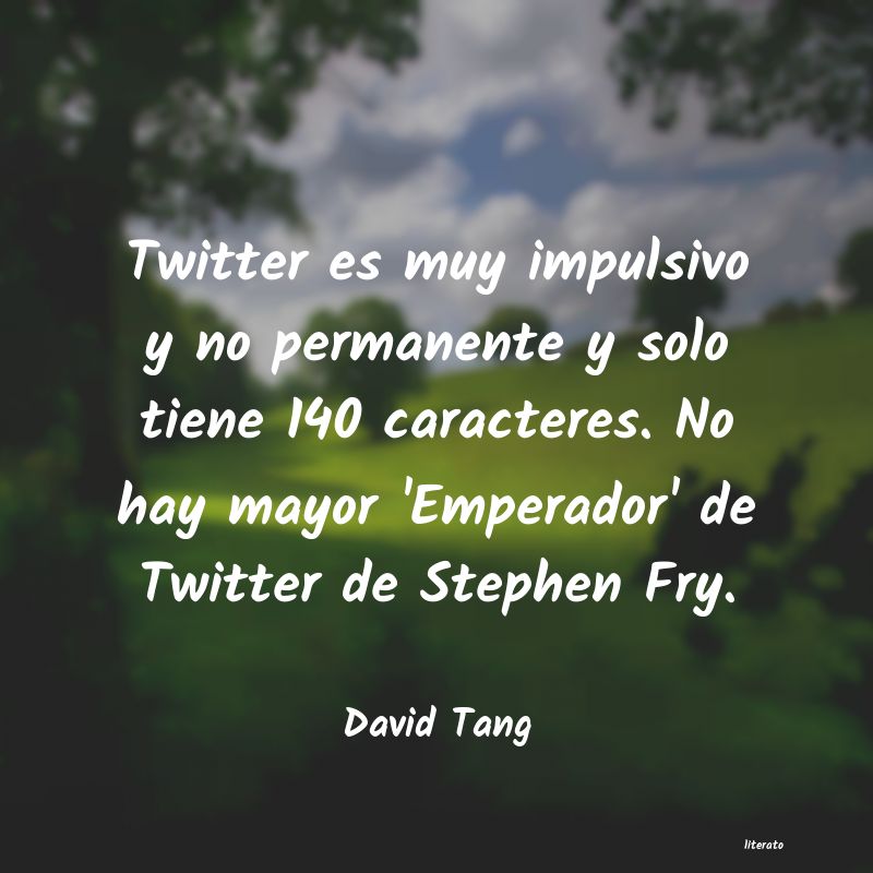 frases de David Tang