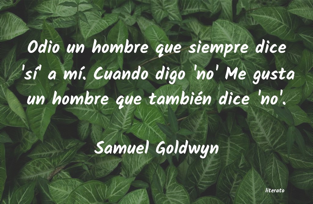 frases de Samuel Goldwyn