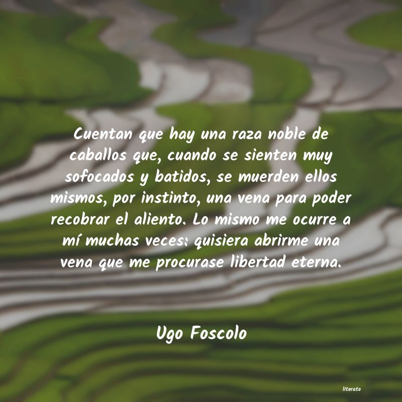 Frases de Ugo Foscolo