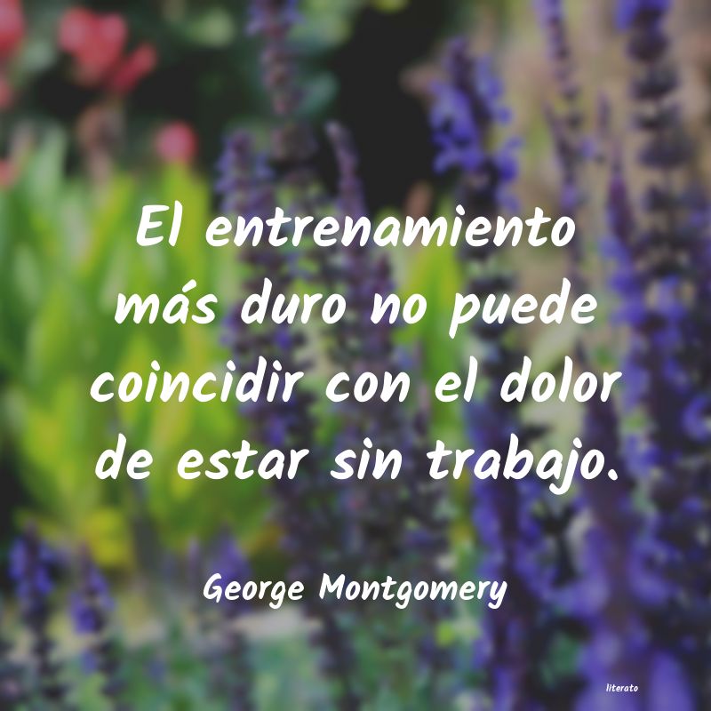 Frases de George Montgomery