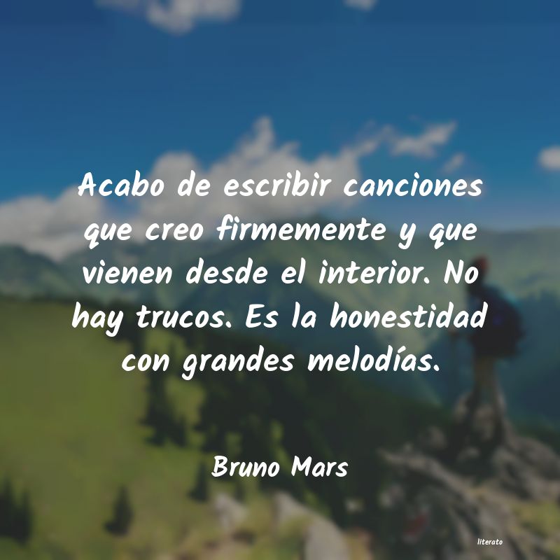 frases de Bruno Mars