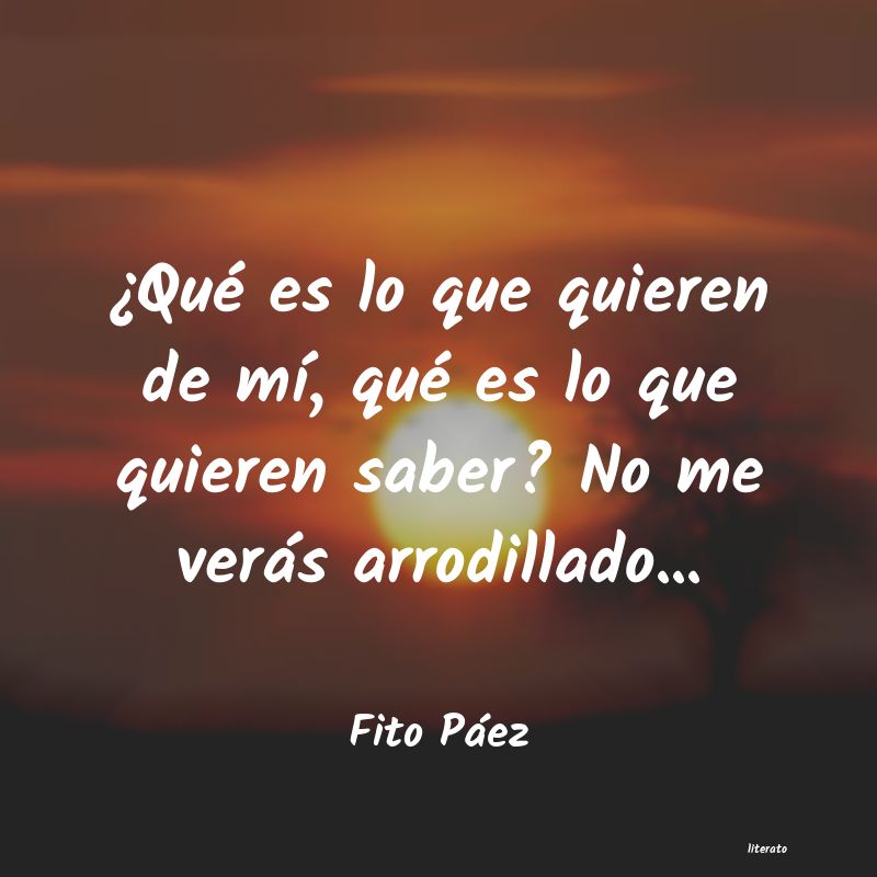 Frases de Fito Páez