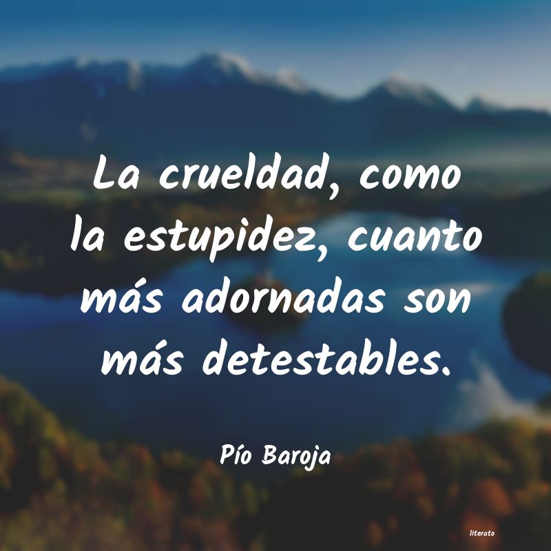 Frases de Pío Baroja