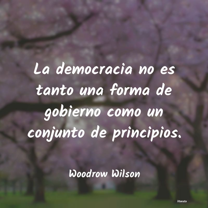 frases de Woodrow Wilson