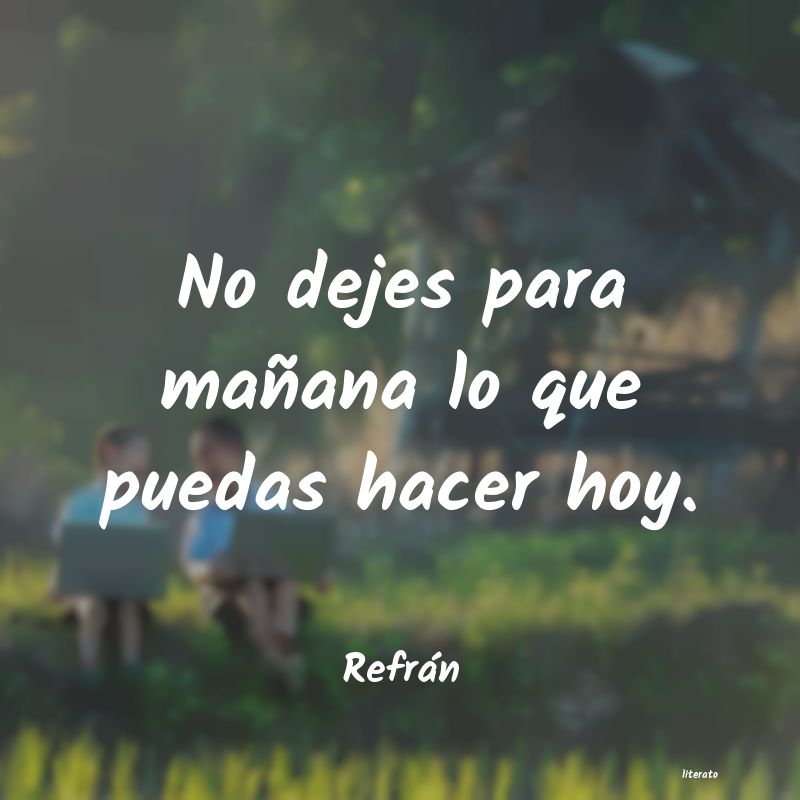 Frases de Refrán