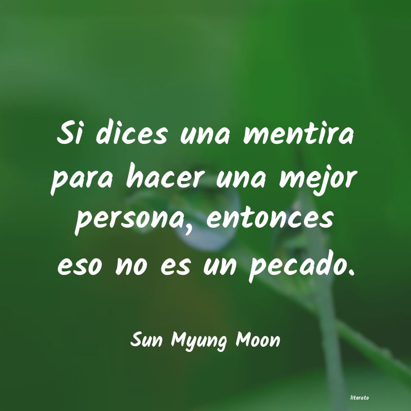 frases de Sun Myung Moon
