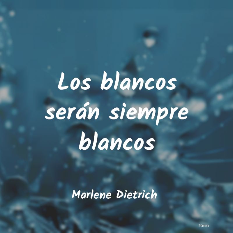 frases de Marlene Dietrich