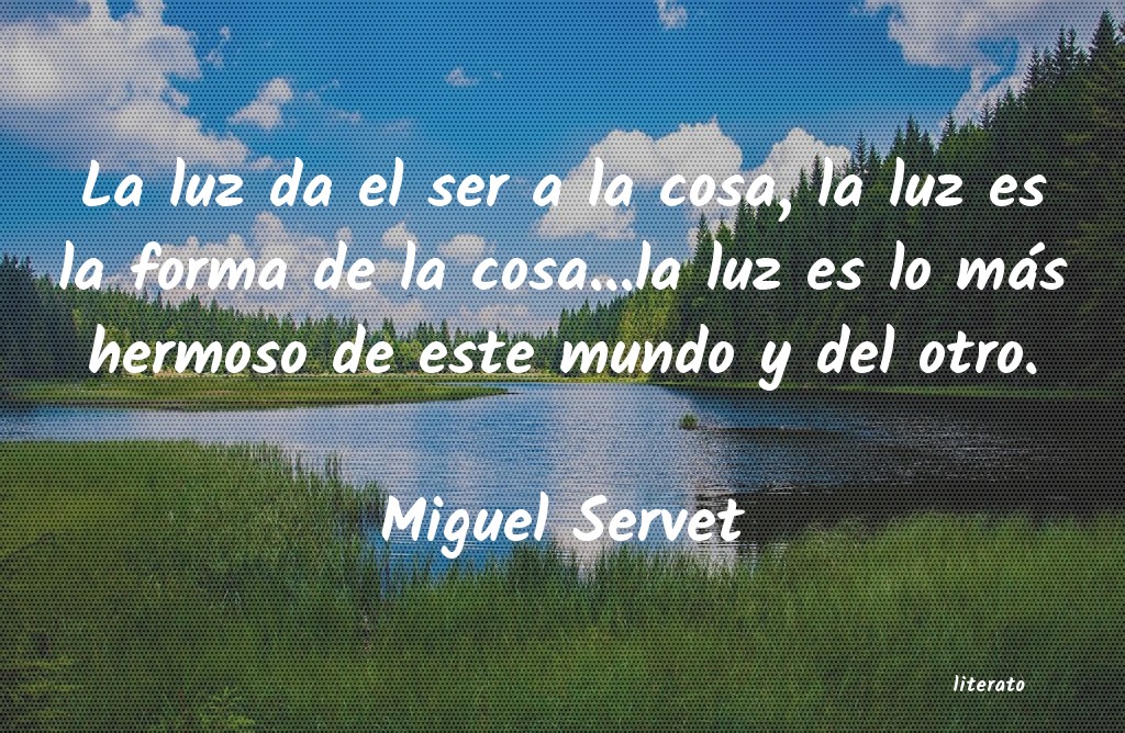 Frases de Miguel Servet