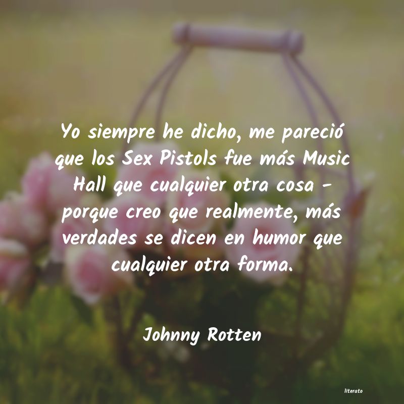 Frases de Johnny Rotten