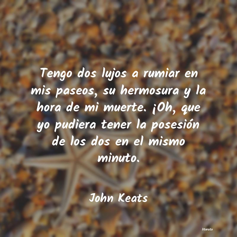 Frases de John Keats