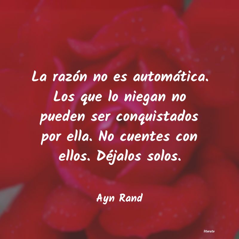 frases de Ayn Rand