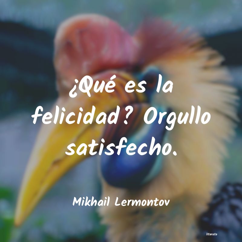 Frases de Mikhail Lermontov